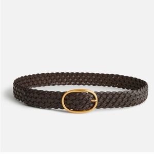 NWT Madewell Oval-Buckle Woven Leather Belt XXS-S